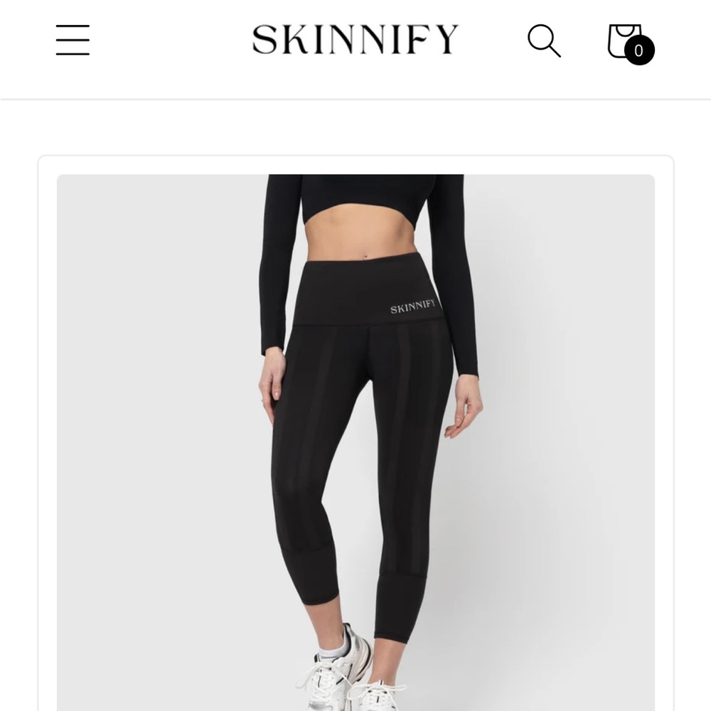 SKINNIFY Resistance Band - Women's Black Leggings - 8 bands